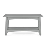 Alaterre Furniture Craftsbury 36 in. Wide Entryway Bench with Shelf, Dove Gray, Wood Accent Bench Seating for 2, Store Shoes & Bags, Perfect for Entryway, Dining or Living Room Furniture Alaterre Furniture