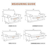 Easy-Going 100% Waterproof Couch Cover, Dual Waterproof Sofa Cover, Stretch Jacquard Sofa Slipcover, Furniture Protector for Kids, Pets, Dog and Cat (Sofa, Dark Gray) Easy-Going