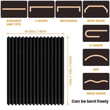 JILRON Accordion-Style Room Divider with Ceiling Track - Foldable Partition Curtain, Easy Installation(Black 100" W x 84" L-Pack of 1) Jilron