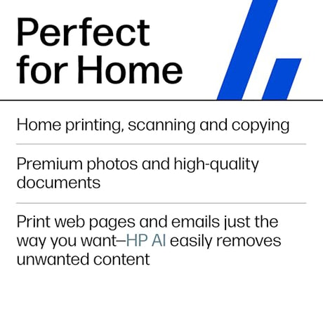 HP Envy Photo 7975 Wireless Color Inkjet Photo Printer, Print, scan, Copy, Easy Setup, Mobile Printing, Best-for-Home, 3 Month Instant Ink Trial Included, AI-Enabled (B63K3A) HP