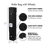 E-Z UP Envoy Outdoor Canopy Pop Up Tent, 10' x 10', Roller Bag, 4-Piece Spike Set, Recreational Grade, Royal Blue Top E-Z UP