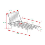 Mid Century Modern Solid Wood Twin Bed Frame with Spindle Headboard in Caramel Walker Edison