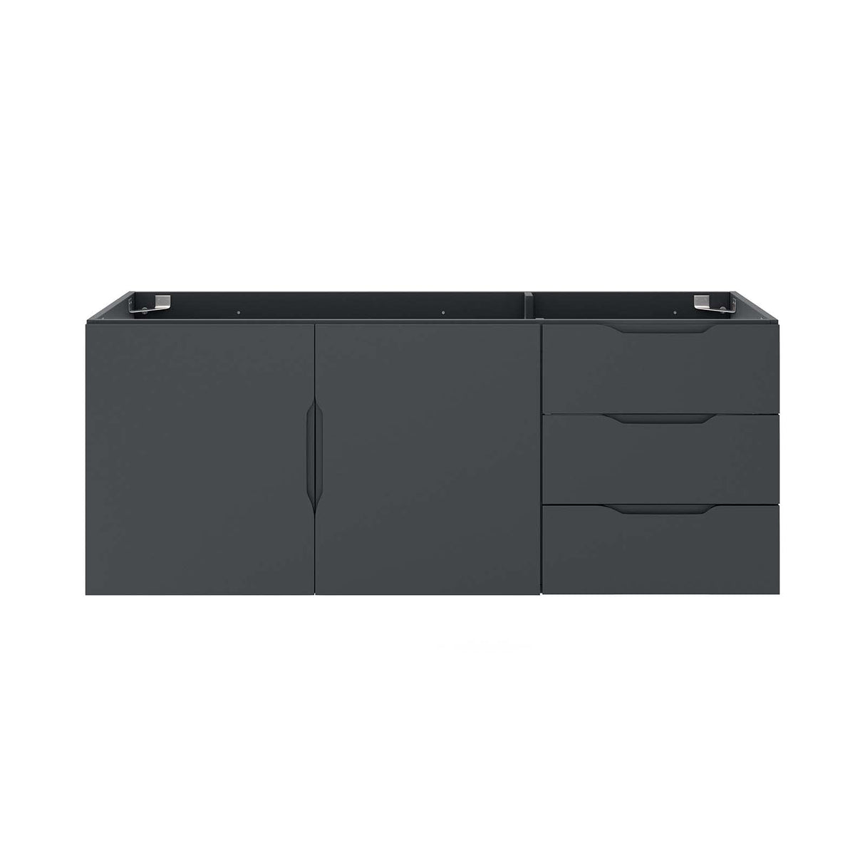 Modway Vitality 48" Double or Single Sink Compatible (Not Included) Bathroom Vanity Cabinet, 48 Inch,Grey Modway
