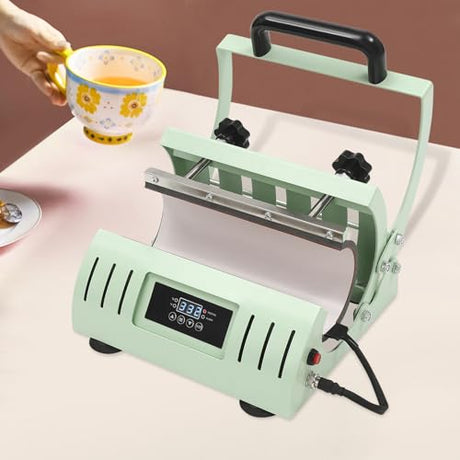 500W Tumbler Heat Press Machine, Double Mug Press for 2 Cups at Once (11-30oz), Fast & Even Heating with Digital Temp/Time Control RTUSUML