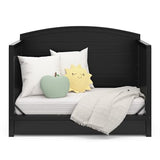 Graco Bellwood 5-in-1 Convertible Crib with Drawer (Black) - GREENGUARD Gold Certified, Full-Size Storage Drawer, Converts to Toddler Bed and Full-Size Bed STORK CRAFT