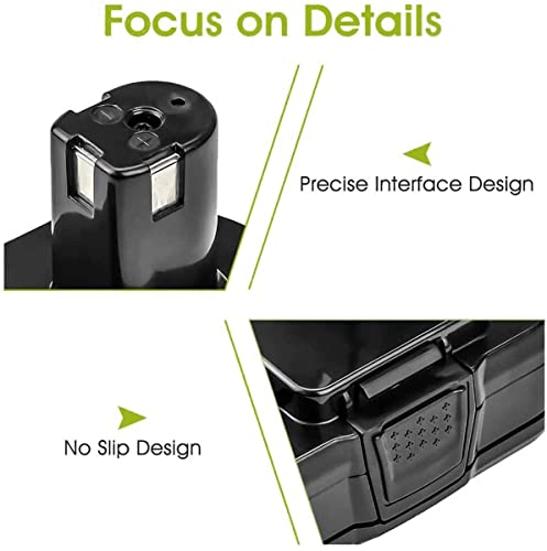 Upgraded 3800mAh 2Packs P107 Battery Compatible with Ryobi 18V Battery ONE+ P102 P103 P105 P107 P108 P109 Cordless for one Plus Tool System POWTREE