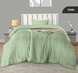 Twin Comforter Set 2 Piece Sage Green by Utopia Bedding, Comforters Twin Size, Bedding Comforters Sets, Down Alternative Soft Bed Set, 1 Comforter (64 x 88 inches) 1 Pillow Shams (20 x 26 inches) Utopia Bedding