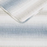 Tommy Bahama - Queen Size Quilt Set, 100% Soft Cotton & Coastal Inspired Bedding for Year Round Comfort, 3 Piece Bed Set with Matching Pillowcases (Prima Island Stripe Blue) Tommy Bahama