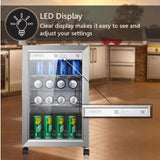 Equator 2.3cf Outdoor/Indoor Refrigerator IPX4 SS Builtin/FS 85 Cans Quiet 42dB Equator