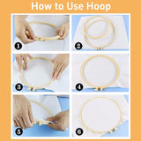 DIY Punch Needle Kits Trout Fish Easy for Beginners Punch Needle Embroidery Set with Hoop Stamped Pattern for Craft Lovers and Home Decor-2