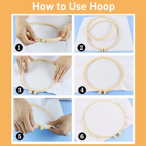 DIY Punch Needle Kits Bass Fish Easy for Beginners Punch Needle Embroidery Set for Craft Lovers with Printed Pattern and Hoop for Home Decor 20x20cm-5