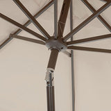 SAFAVIEH PAT8006A Outdoor Collection Elegant Valance Auto Tilt Umbrella Safavieh