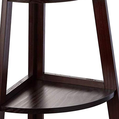 Casual Home Espresso 5-Shelf Corner Ladder Bookcase for Stylish Storage Casual Home