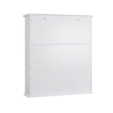 TaoHFE Bathroom Wall Cabinet with 2 Door Adjustable Shelves,Over The Toilet Storage White Wall Mounted Medicine Cabinets for Bathroom Laundry Room Kitchen TaoHFE