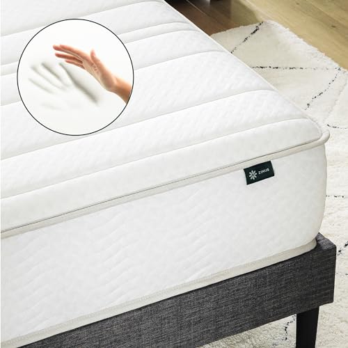 ZINUS 8 Inch Foam and Spring Hybrid Mattress [New Version], King, Fiberglass Free, Medium Firmness, Durable Support, Certified Safe Foams & Fabric, Mattress in A Box