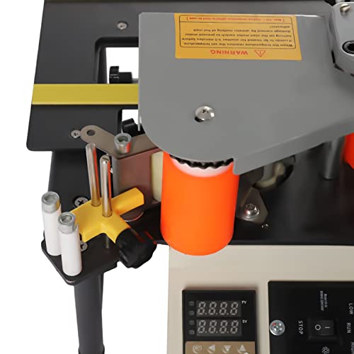 TemoGoda Woodworking Edge Bander Banding Machine, 900W Portable Edge Bander Curve Straight Edge Banding Machine, Double-Sided Gluing, Adjustable speed 5m/Min 110V (C) - WoodArtSupply