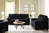 Signature Design by Ashley SimpleJoy Casual Rocker Recliner with Pillow-Top Armrest, Black
