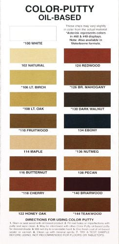 Color Putty Company 126 Jar, 3.68-Ounce, Brown Mahogany, 3 Ounce Color Putty