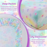 ChicView Queen Sheet Set Kids,4 Pieces Breathable Soft Microfiber Bedsheets for Child Boys Girls, Anti Pilling Deep Pockets Easy Care Bed Sheets, Stars ChicView