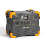 pecron Portable Power Station, E1500LFP Solar Generator 1536Wh, 2200W LiFePO4 Battery Backup, Fast Charging Power Station for Home use, RV, and Outdoor Camping pecron