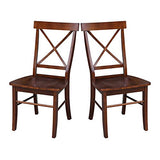 International Concepts X-Back Chair, Espresso IC International Concepts