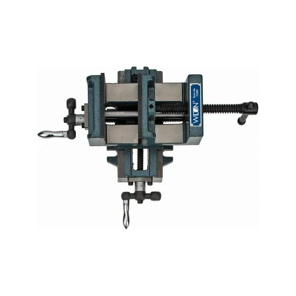 Wilton Cross-Slide Drill Press Vise, 4" Jaw Width & Max Opening, 1-3/8" Jaw Depth (Model CS4) Wilton
