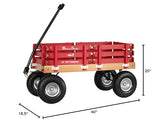 Berlin Flyer Sport Kid's Wagon - Model F410 - Amish Made in Ohio, USA - 10" No-Flat Tires (Red) premier wagons