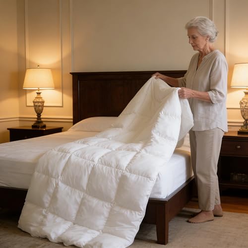 Warm Duvet Insert Full/Queen- All Season 1800 Series Luxury Goose Down Alternative Comforter, Breathable,Hotel Luxury Bedding Comforters -White Pantrypoet