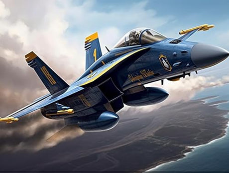 Diamond Art Kits for Adults Angels Military Aircraft Jet Aviation Airplane 5D DIY Round Rhinestone Gem Art Crafts Paintings for Home Wall Decor 11.7x15.8inches/30x40cm WoodArtSupply
