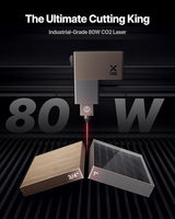 xTool P3 80W Flagship CO2 Laser Cutter with Intelligent Automation, Desktop Laser Engraver Dual HD Camera 1200mm/s High Speed, 36"x18'' Large Format CO2 Laser Engraver with ACS Auto-Focus System xTool