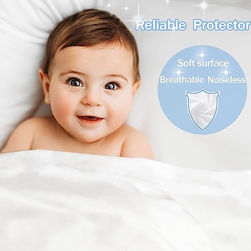 2 Pack Softhour Full Size Waterproof Mattress Protector, Stretch to 21'' Deep Pocket, Soft Breathable, Ideal for Home & Commercial Use Softhour
