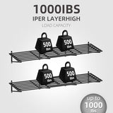 DEYEGELEA 2-Pack Garage Wall Shelves 2x6Ft Garage Storage Shelving Wall Mounted Loads 2000lbs Heavy Duty Sturdy Wall Shelves Strong Garage Organiser Black Metal Floating Storage Racks DEYEGELEA