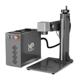 Monport 60W Fiber Laser Engraver Compatible with Lightburn, MOPA Color Marking Laser Marking Machine with 6.9" x 6.9" Lens Red Dot Guide Manual Focus for Metal Aluminum Gold Steel More Monport