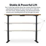 Vari Classic Electric Standing Desk - VariDesk Height Adjustable Sit/Stand Desk - Dual Motor with Memory Presets, Stable T-Style Legs - Gaming or Home Office Workstation - 72”x30”, Reclaimed Wood Vari