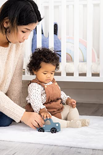 Pearhead Wooden Toy Car, First Easter Gifts, Easter Basket Stuffers Toddler Boys and Girls, Push and Pull Baby and Toddler Toy, Gender-Neutral Push Toy, Baby Girl or Baby Boy Nursery Accessory Pearhead