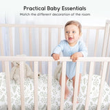 Yoofoss Baby Crib Sheets for Boys Girls, Fitted Crib Sheet 2 Pack for Standard Crib and Toddler Mattress, Super Soft Microfiber Baby Sheet 28x52x8in(Green+Leaf) Yoofoss