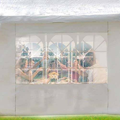 10'x30' White Outdoor Gazebo Canopy Tent Canopy Wedding Party Tent Waterproof Camping Gazebo BBQ Shelter Pavilion 8 Removable Walls -8 PayLessHere