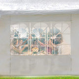 10'x30' White Outdoor Gazebo Canopy Tent Canopy Wedding Party Tent Waterproof Camping Gazebo BBQ Shelter Pavilion 8 Removable Walls -8 PayLessHere