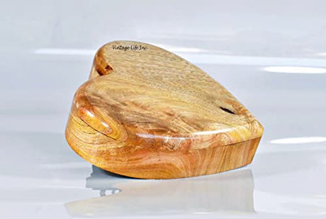 Personalized Engraving Wooden Cremation Urn Heart Shape | Handmade Keepsake for Ashes | Biodegradable Burial Urns for Pet Ashes & Human Ashes | DnU Avenue