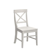 Christopher Knight Home Roshan Farmhouse Acacia Wood Dining Chairs, Light Grey Wash, 21D x 17.75W x 35.5H Inch Christopher Knight Home