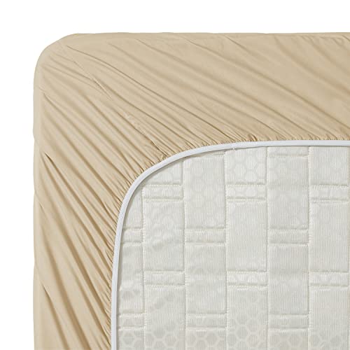 Clara Clark Bed Sheets, Premier 1800 Series 4 Piece Bed Sheet Set, Deep Pocket, Wrinkle, Fade, Stain Resistant, Luxury Soft Bedding Sheets & Pillowcases, Queen, Beige Cream Clara Clark
