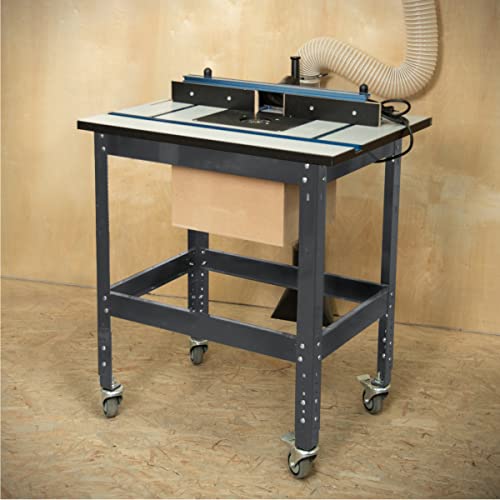 POWERTEC UT1006 Router Table Stand | 400lb Capacity Heavy Duty Base with Adjustable Legs and Levelers POWERTEC