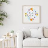 Louise Maelys Funny Embroidery Kit for Beginners,Adults Cross Stitch Kits with Flower Wreath Pattern,Needlepoint for Starters Including Cloth,Hoop,Instruction and Threads