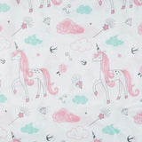 Kids Rule 4-Piece Sketch Unicorn Sheet Set for Girls & Kids - 1 Full Flat Sheet, 1 Full Fitted Sheet & 2 Queen Pillowcases, Soft Brushed Microfiber Polyester Bed Sheet, Smooth & Durable Kids Rule