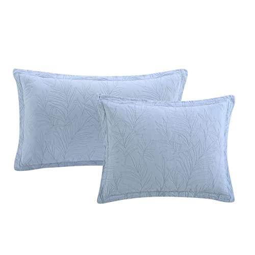 Tommy Bahama - Queen Quilt, Reversible Cotton Bedding, Pre-Washed for Added Softness (Costa Sera Blue, Queen) Tommy Bahama