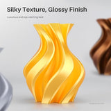 ELEGOO Silk PLA Filament 1.75mm Gold & Silver 2KG, 3D Printer Filament Dimensional Accuracy +/- 0.02mm, 2 Pack 1kg Spool(2.2lbs) 3D Printing Filament Fits for Most FDM 3D Printers ELEGOO