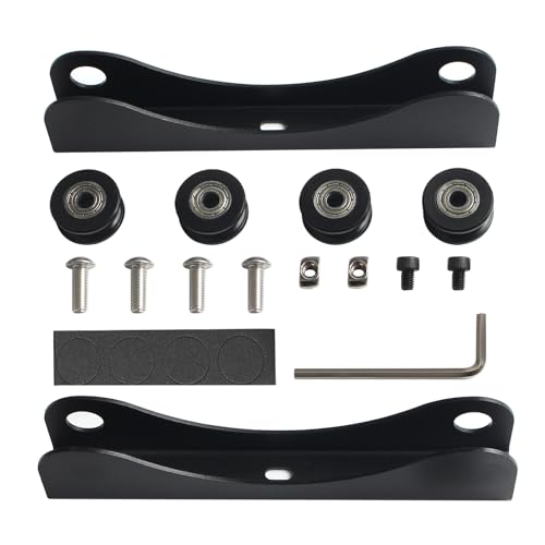 FYSETC 3D Printer Metal Filament Spool Holder - Adjustable Filament Stand Mount Rack: 0.5-5KG 3D Printing Material Roller Separated Brackets Fit All Spool Sizes Types Filament PLA PETG ABS - 1 Pack FYSETC