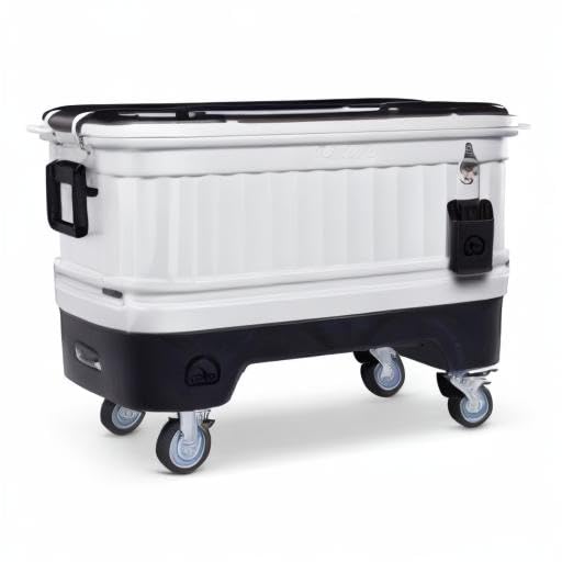 Igloo 125 qt Gray Party Bar Wheeled Cooler Igloo