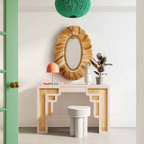 Tov Furniture Suzie Cream & Rattan Console Table Tov Furniture