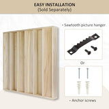 BXI Wood Sound Diffuser - 24 X 24 X 2.8 Inches Thick Acoustic Diffusion Panels Add Listening Room Musical Liveliness, Quadratic Residue Diffusor for Wall and Ceiling Acoustical Treatment (1D) BXI